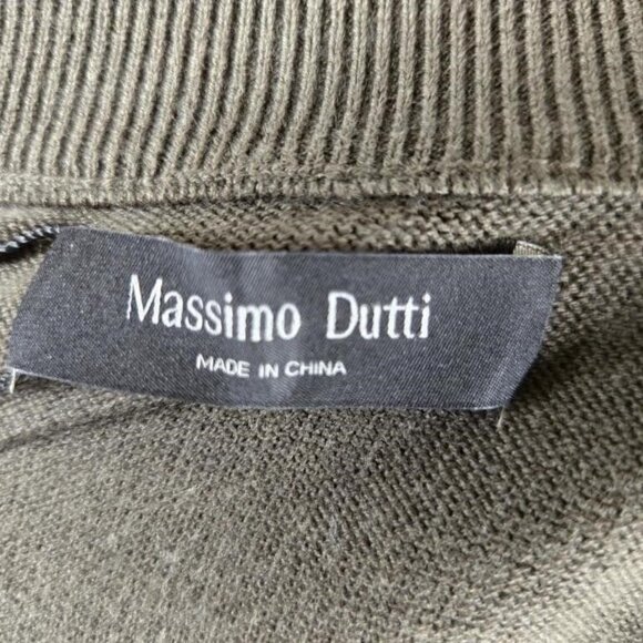 Massimo Dutti Olive Green Zip-up Cardigan (NWT) - Picture 7 of 10